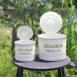 Pot de fleurs en fer forgé de style rétro <span class=keywords><strong>japonais</strong></span> en forme de baril pour plantes succulentes, <span class=keywords><strong>petit</strong></span> pot de fleurs pour <span class=keywords><strong>jardin</strong></span>, villa, balcon, décoration, vente en gros - Product Image 4
