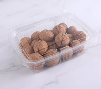 Boîte en plastique transparente Récipient alimentaire en PET personnalisé de plusieurs tailles Boîte à fruits Tear Brace Container avec couvercle