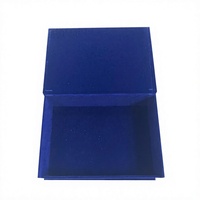 Boîtes rigides magnétiques de luxe personnalisées pour invitations de mariage, en velours et daim, colorées, avec logo en feuille d'or 2 mm