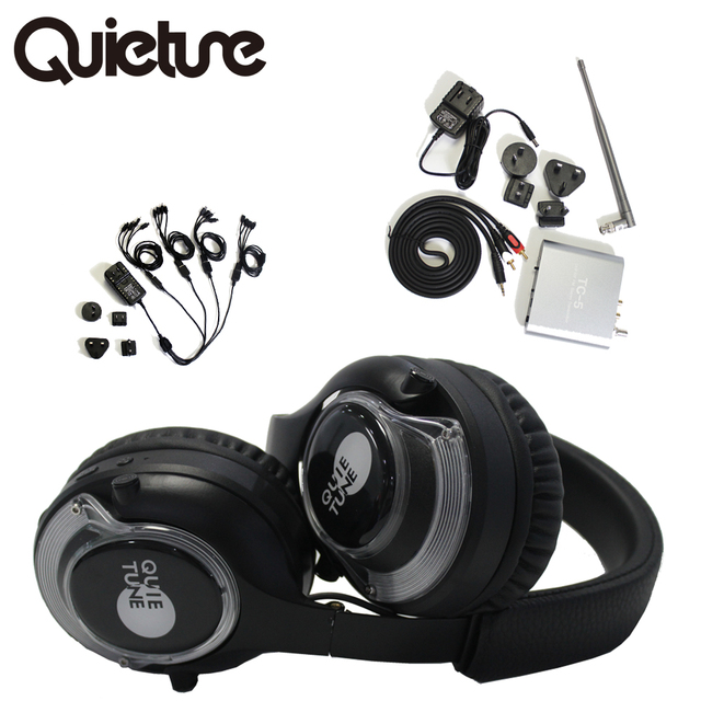 Top Selling F49 Silent Disco Stereo Headphones with LED Light for Party 3 or More Channels BT Optional Customized Service