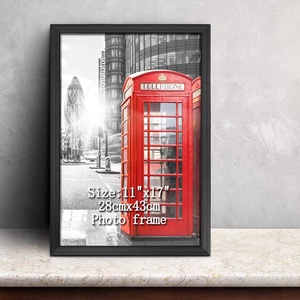 Venta al por mayor personalizado 8x10 negro Woood arte moderno Marcos DE FOTOS marco para la decoración del hogar - Product Image 5