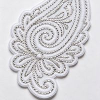 Patchs brodés en tissu Paisley en forme de fleur à coudre, avec couleurs et tailles personnalisées pour vêtements, chaussures, sacs, chapeaux