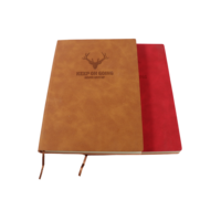 Journal intime en cuir de mouton brossé avec impression personnalisée logo personnalisé A5 B5 A6 plaine carnet de notes Solfcover