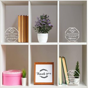 Decorazione acrilica all'ingrosso nome individuale personalizzato inciso trofeo premio in cristallo vuoto di alta qualità con regali Souvenir di base - Product Image 6