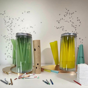 Cuộn giấy cuốn hình nón màu nâu tự nhiên chưa tẩy trắng có sẵn, khổ 109mm, giấy cuốn dùng một lần - Product Image 2