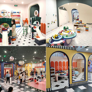 Magnifique terrain de jeu intérieur ensemble vilain château en fibre de verre toboggan piscine à balles <span class=keywords><strong>maison</strong></span> de jeu de rôle pour les centres commerciaux - Product Image 4