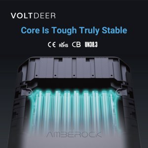 Voltdeer Trạm điện di động công suất lớn LiFePO4 Pin tinh khiết sóng sin không dây sạc ngoài trời nhà năng lượng mặt trời hệ thống - Product Image 5