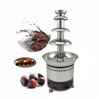 Fontaine à chocolat électrique robuste à 4 niveaux, machine à fontaine à chocolat