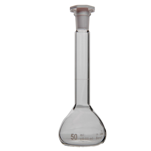 ขวดแก้วตวงพร้อมฝาปิดและจุกขวดแก้วสำหรับใส่อุปกรณ์ช่วยในห้องปฏิบัติการ - Product Image 3