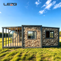 Maison préfabriquée modulaire extensible personnalisée 20ft 40ft, conteneur pliable étanche pour habitation sur chantier, bureau ou kiosque