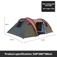 Tente de camping de luxe portable et imperméable pour l'extérieur, tente de glamping, tente de camping extérieure personnalisée, chapiteau pop-up, abri de jardin