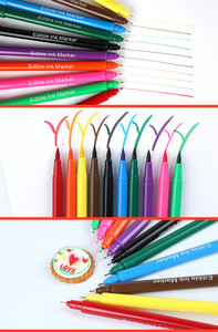 Penne con Inchiostro Alimentare per Decorazione Torte, Strumenti da Pasticceria, Ingredienti Sicuri per Alimenti, Confezione da 10 Pezzi YOUYU - Product Image 6
