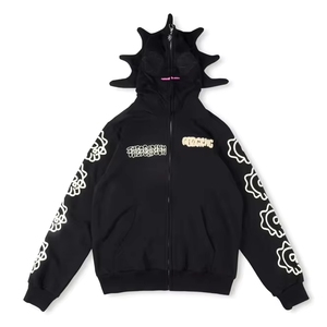 Glo Gang the Full Zip Hoodie Beverage Cartoon Printed Zipper Clothing Wholesale - Product Image 2