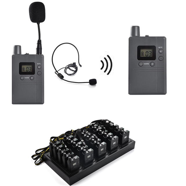 Hot Sale Customizable Wireless Audio Tour Guide System with Lithium Battery for Tourist Groups Factory Direct Sale