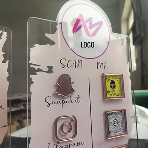 Contador de Seguidores en Redes Sociales, Soporte Acrílico para Código QR de Instagram - Product Image 2
