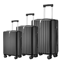 Ensembles de valises d'affaires en aluminium haut de gamme et classiques personnalisées de 20 ''24'' 28 ''pour PC mallette de voyage d'enregistrement de 20 pouces