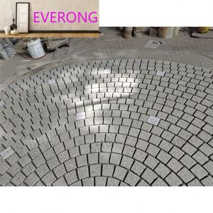 Adoquín de Granito Natural Gris G603 EV STONE, Patrón Circular de 4.4m, Cubo Redondo, Pavimento Duradero, Adoquín para Patio - Product Image 4