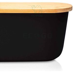 Boîte à pain en bambou avec planche à découper intégrée Boîte à pain en bois Boîte à pain avec planche de cuisine - Product Image 6