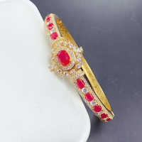 Bracelet en rubis rouge avec argent sterling S925 pour elle, bijoux en pierres précieuses naturelles, accessoires de mode, idée cadeau pour un anniversaire de mariage