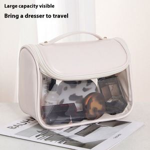 Clear Zipper PVC <b>Makeup</b> <b>Case</b> for Bag Multipurpose Travel Portable Cosmetic Organizer Large Capacity Storage Bag - Product Image 3