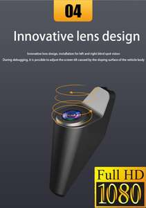 IPoster 12インチ タッチスクリーン 死角検知 BSD AI検知 DVR ドライブレコーダー 360度ビュー FHD 車載DVRシステム ループ録画 分割画面 - Product Image 5