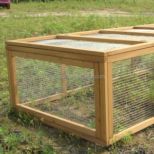 SDR008 Eco-Friendly Luxury Folding Wooden <b>Pet</b> House with Print Pattern for Rabbits All Seasons Outdoor - Product Image 4