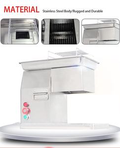 Kommerzielle elektrische Fleischst reifen maschine 2-20MM Tischplatte Frischfleischs ch neider Edelstahl für Unternehmen - Product Image 2