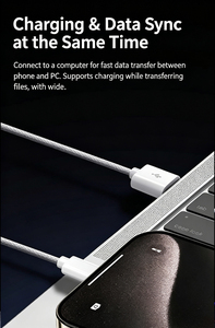สายชาร์จเร็ว 3A 5A แบบถักไนลอน USB-C ใช้ได้กับที่ชาร์จในรถยนต์ - Product Image 2