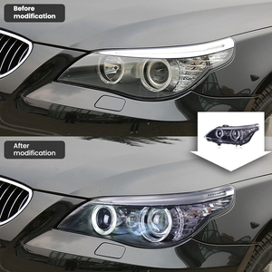 Per <span class=keywords><strong>BMW</strong></span> Serie 5 E60 <span class=keywords><strong>520</strong></span> 523 525 530 Gruppo Fari a Proiezione LED Luci Diurne a LED Fari LED Accessori Auto - Product Image 2