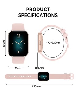 Montre connectée GPS de sport à écran carré de 1,75 pouce, étanche IP68, avec suivi sportif, mode multisports, montre intelligente tendance - Product Image 6