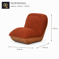 Fauteuil inclinable individuel en tissu, luxueux et moderne, avec coussin moelleux, design confortable, pour salon, chaise de détente