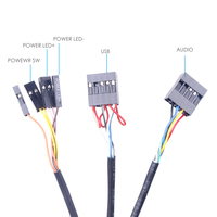 Contrôleur d'alimentation filaire pour ordinateur de bureau RGEEK, bouton de réinitialisation ON/OFF, interrupteur HDD, accessoire informatique