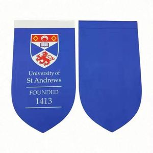 Drapeaux triangulaires en feutre personnalisés avec impression de logo, bannières durables, impression par sublimation, drapeaux en feutre brodés vierges personnalisés - Product Image 5