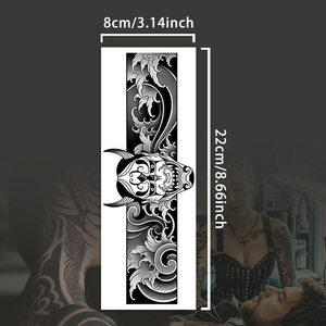 <span class=keywords><strong>Tatouage</strong></span> <span class=keywords><strong>temporaire</strong></span> semi-permanent, imperméable, résistant à la transpiration, dure 2 semaines, <span class=keywords><strong>tatouage</strong></span> réaliste à base de plantes anti-frottement pour le bras - Product Image 5