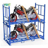 Construction en acier robuste Chargement facile Déchargement Système de transport de moto Caisse d'expédition de moto