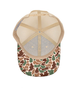 Gorra deportiva Sand-Camo con logotipo bordado personalizado Gorra de camionero promocional de alta calidad con ala curva de 6 paneles Snapback - Product Image 4