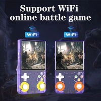 Ruidun Neue R36 Ultra Open-Source Handheld-Spielkonsole 4,0-Zoll HD-Bildschirm WLAN-fähig 64GB Speicher 3000mAh Akku Gaming
