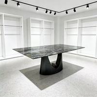 Moderner Luxuriöser Rechteckiger Marmor-Esstisch mit Wohnmöbel-Design