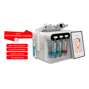 Professional 8 in1 Skin Care Microdermabrasion Machine AI Skin Analyzer Oxygen Jet Small Bubble Facial Skin Rejuvenation Machine - Product Image 1