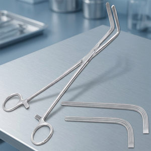 6flowers Wertheim Cullen Pince hémostatique à mâchoires courbées, instrument chirurgical manuel F6-223, Classe II, certifié CE ISO, haute qualité - Product Image 2