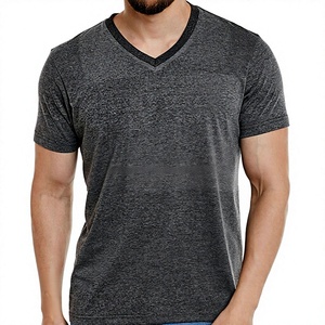T-shirt Homme Personnalisable Couleurs Écologiques Respirant 180g 100% Coton Séchage Rapide Coupe Sportive Performance Mélange Triple Élasthanne à Carreaux - Product Image 1