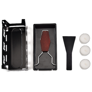 Poêle à <span class=keywords><strong>raclette</strong></span> antiadhésive pliable portable avec spatule ensembles de planche à fromage en métal pour barbecue aux chandelles et grillades de cuisine à la maison - Product Image 5