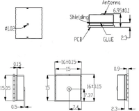 Module d'antenne de précision standard StrongFirst à faible signal 1602 MHz 1575,42 MHz pour appareils portables et connectés
