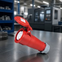 Prise industrielle mâle haute performance CHENF, indice de protection IP67, 16A/32A, pour l'alimentation des équipements marins et industriels