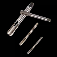Jeu de tarauds et filières métriques en titane à pointe spirale M10-M14 HSS pour filetage droit, 110 pièces