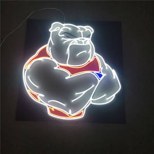 Insegna al neon principale su ordinazione dell'insegna al neon della decorazione della parete della barra del pub del bordo dell'insegna al neon del led dell'orso pigro ha condotto le insegne luminose al neon principali su ordinazione - Product Image 1