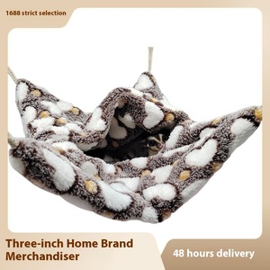 Pet çevre dostu peluş kış uyku tulumu sıcak hamak klasik kare el yıkanabilir katı şeker Gliders gelincikler küçük hayvanlar - Product Image 2