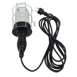 Tay Cầm Cao Su Di Động E27 Đui Đèn Max 60W Làm Việc Với Vỏ Dây Sắt - Product Image 3