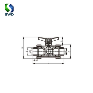 농업용 관개용 SWD 프리미엄 품질 <span class=keywords><strong>PVC</strong></span> 3 방향 밸브, CE 인증, 내열성 - Product Image 6