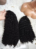 Promotion Letsfly 21$ Perruques Remy bouclées Water Wave 10 12 14 16 pouces 13x4 Lace Frontal 100% Cheveux Humains 9A 180% Vente en Gros Disponible
